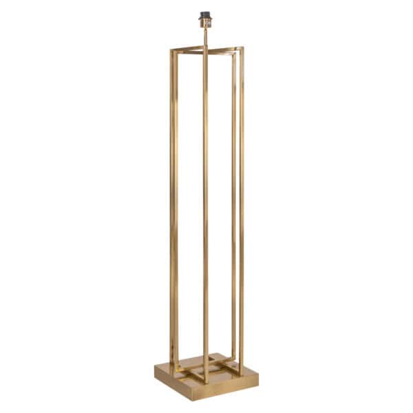 Brass Jalinia floor lamp with a modern, minimalist style.