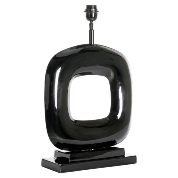 Lampe de table noire élégante « Rave », au design unique, pour la décoration d'intérieur.
