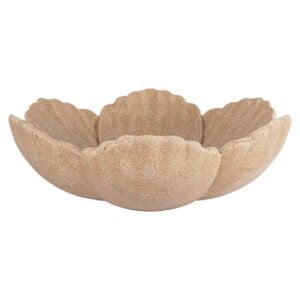 Beige Petal schaal voor decoratie en servies.