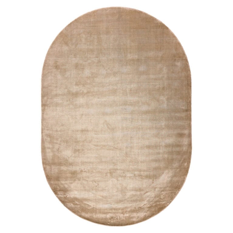 Luxurious beige oval- Carpet , perfect for elegant interiors.