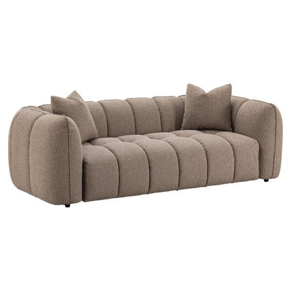 Canapé Hogan Canapé 3 places « Mocca Chunky » avec coussins, design moderne, assise confortable.