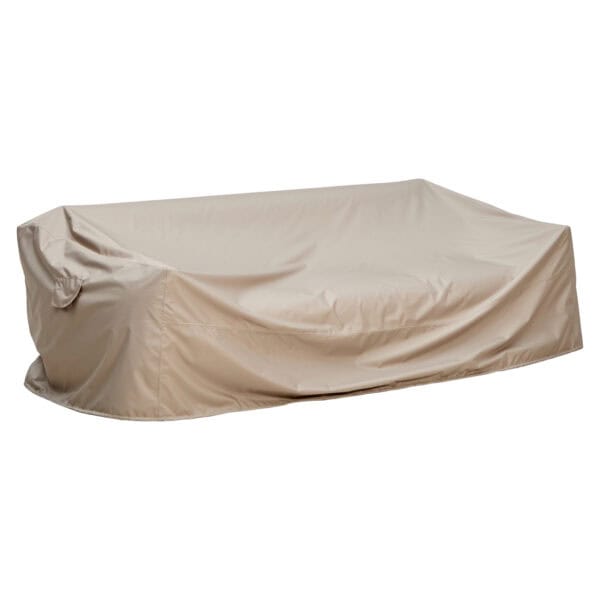Taupe beschermhoes voor Dawson bank, winterbescherming.