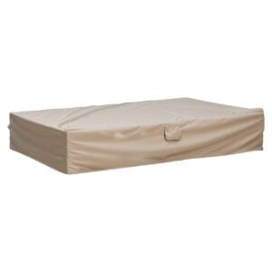 Taupe winter beschermhoes voor Kempinski tuinmeubel.